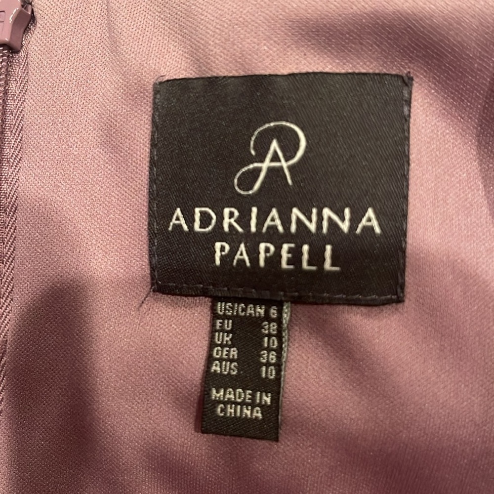 Adrianna Papell Women's Tiered Chiffon One Shoulder Dress size 6 - Picture 6 of 6
